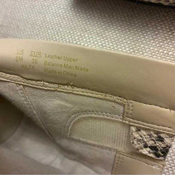 Sam Edelman Snake-Print Pointed Ankle Boots - Beige & Black - Picture 8 of 10